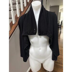 Todd & Duncan 100% cashmere black cardigan sweater size Small